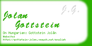 jolan gottstein business card